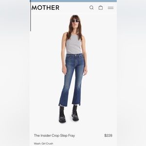 MOTHER
Insider Crop Jeans w/ Step Fray